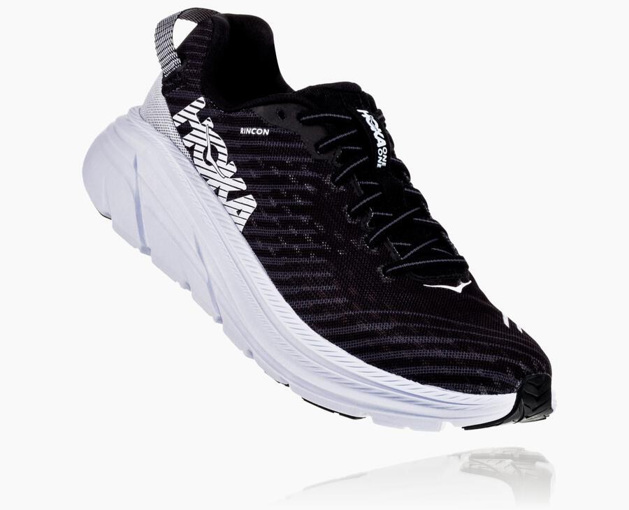 Tenis Hoka One One Hombre Negros/Blancos - Rincon - QYWZ09372